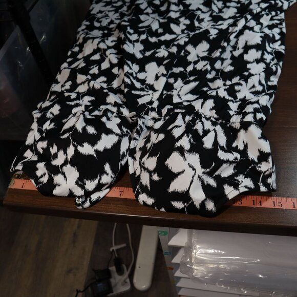 Swim Solutions Printed Tummy Control One-Piece Swimsuit Women's 16 Black Beach - Picture 10 of 15